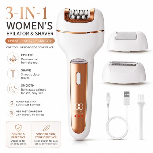 Cordless epilator for women - for,